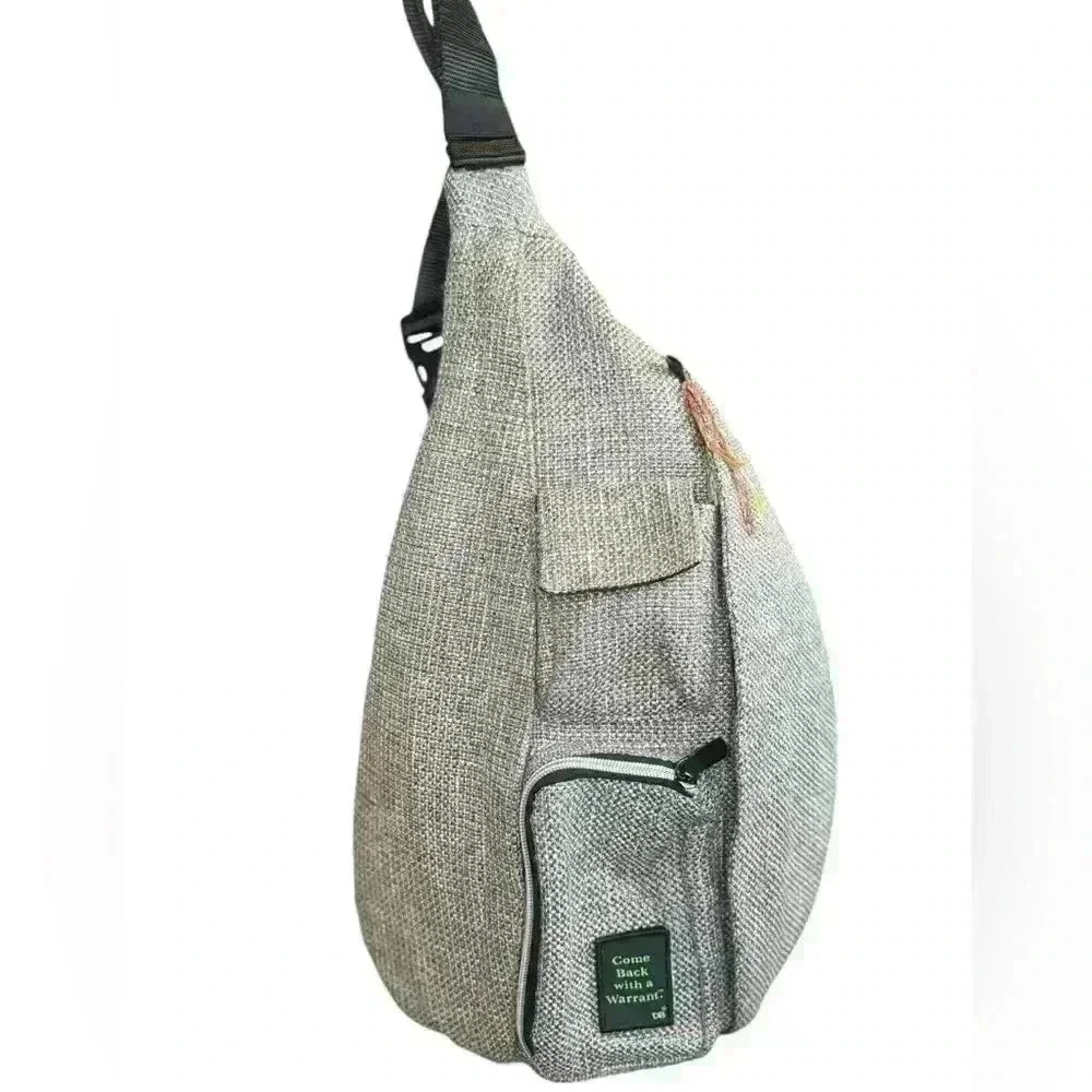 Comeback With A Warrant Crossbody/Sling Bag In Soft Fabric Material.